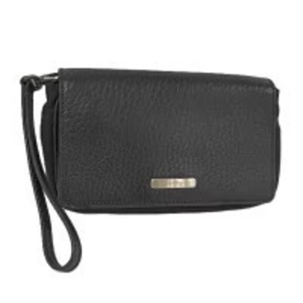 Salvatore Ferragamo waist Pouch Clutch leather black